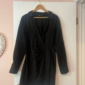 Zara Black Long Sleeve Dress